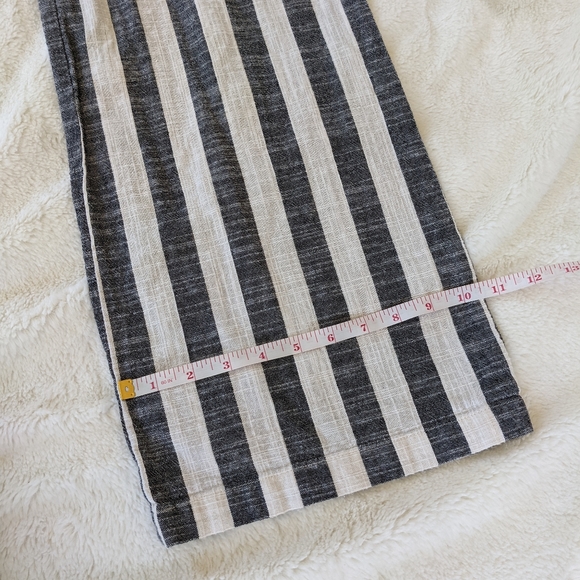 🌷3/15🌷 Indigo Rising Striped High Rise Striped Wide Leg Pants Size S - Picture 7 of 8